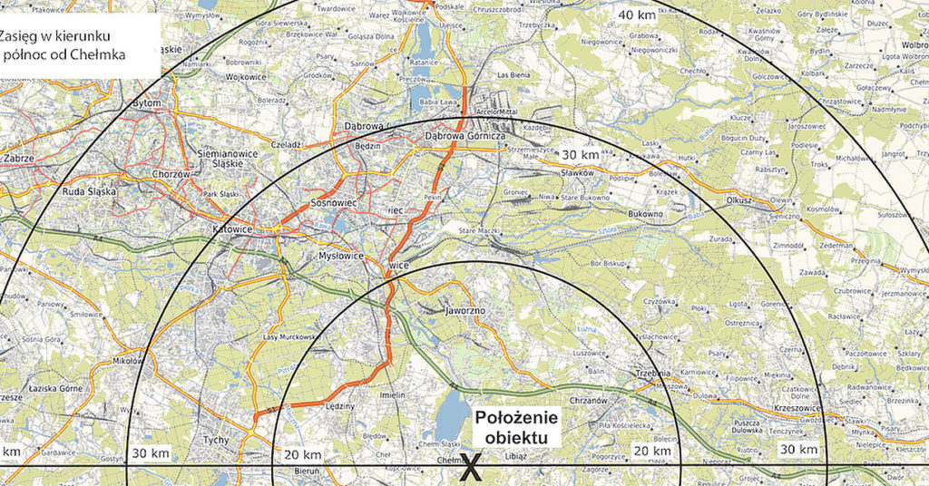 Komin w Chełmku zasięg i widoczność